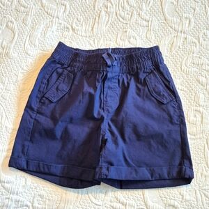 Eddie Bauer girls size Medium or 10/12 navy blue shorts, pull on VGUC